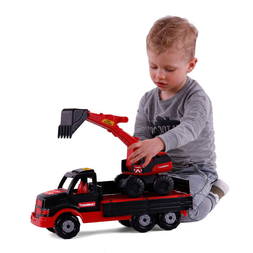 Cavallino mammoet torpedovrachtwagen met graafmachine, 44,5cm