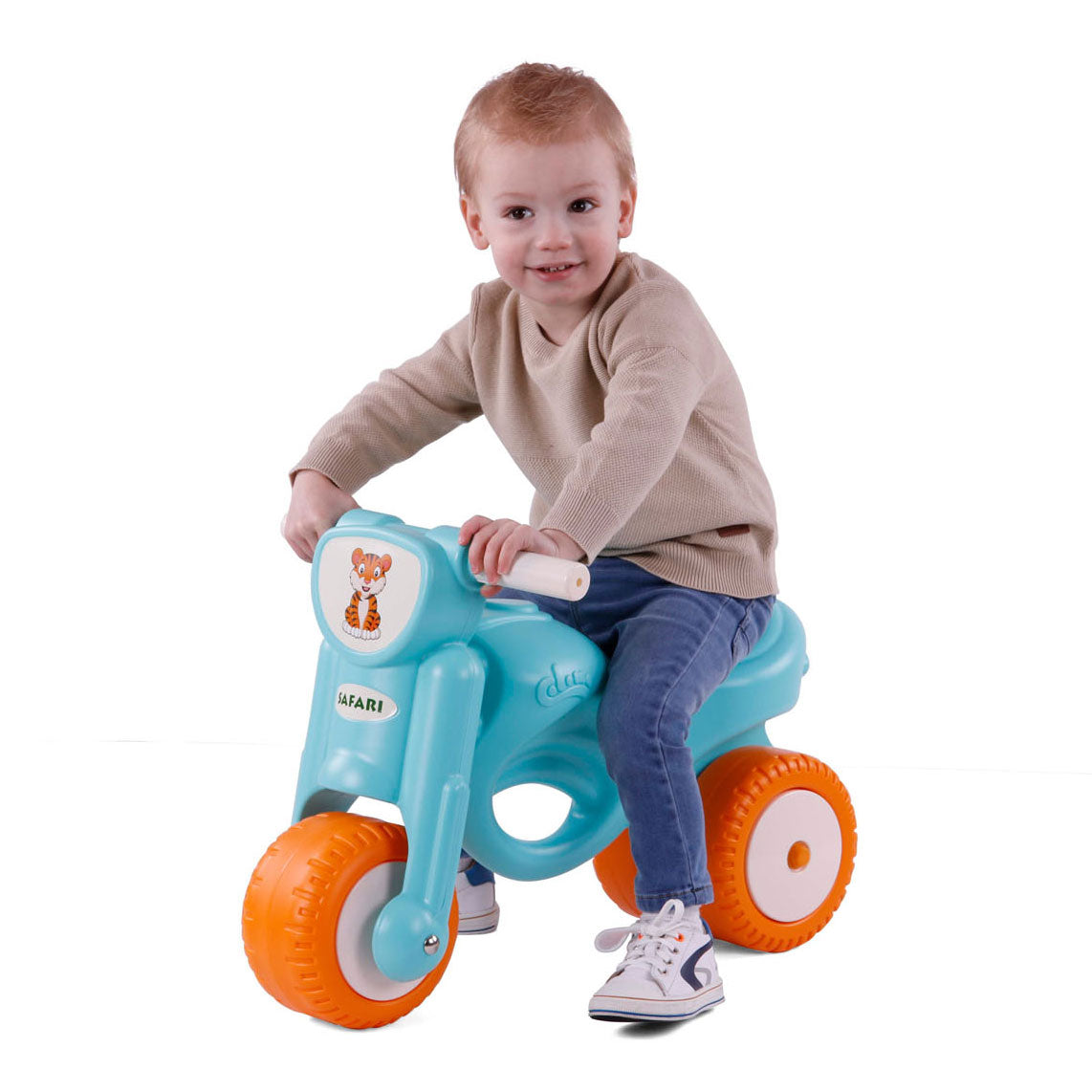 Cavallino safarimotor blauw loopfiets