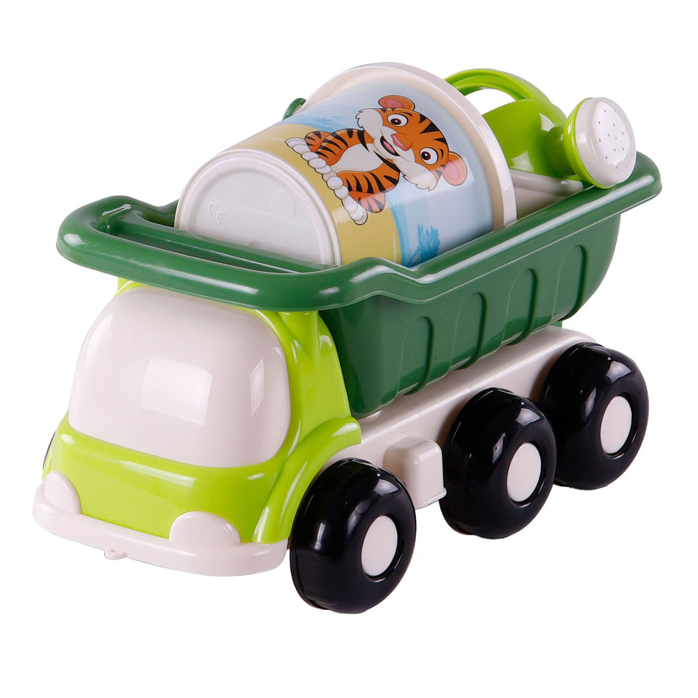 Cavallino strandkiepwagen met emmerset groen, 5dlg.