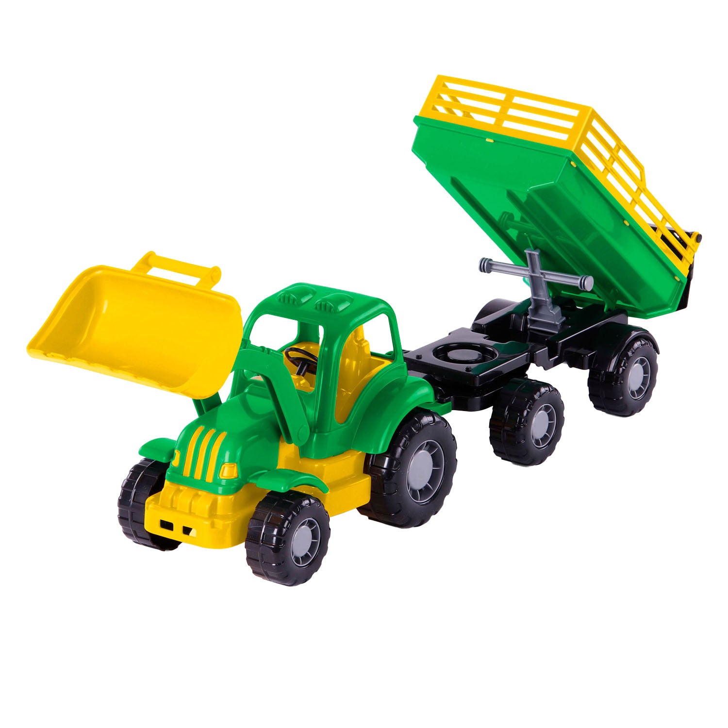 Cavallino Classic Tractor with Tipping Trailer, 66cm