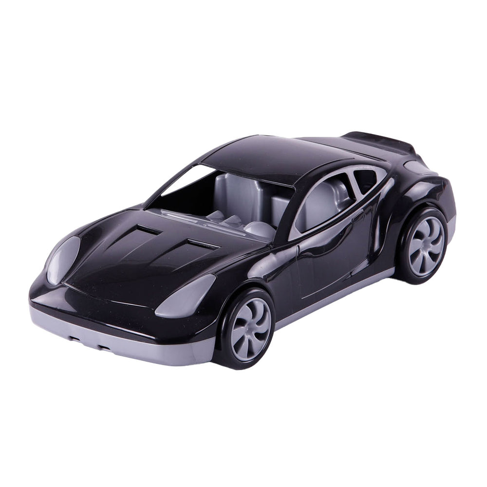 Cavallino raceauto zwart, 36cm