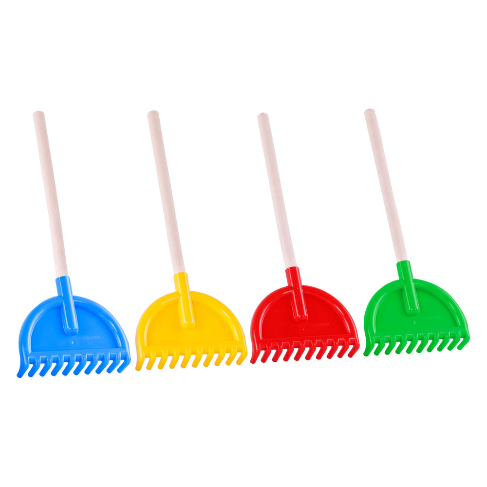 Cavallino kunststof hark met houten staal kleur, 38cm