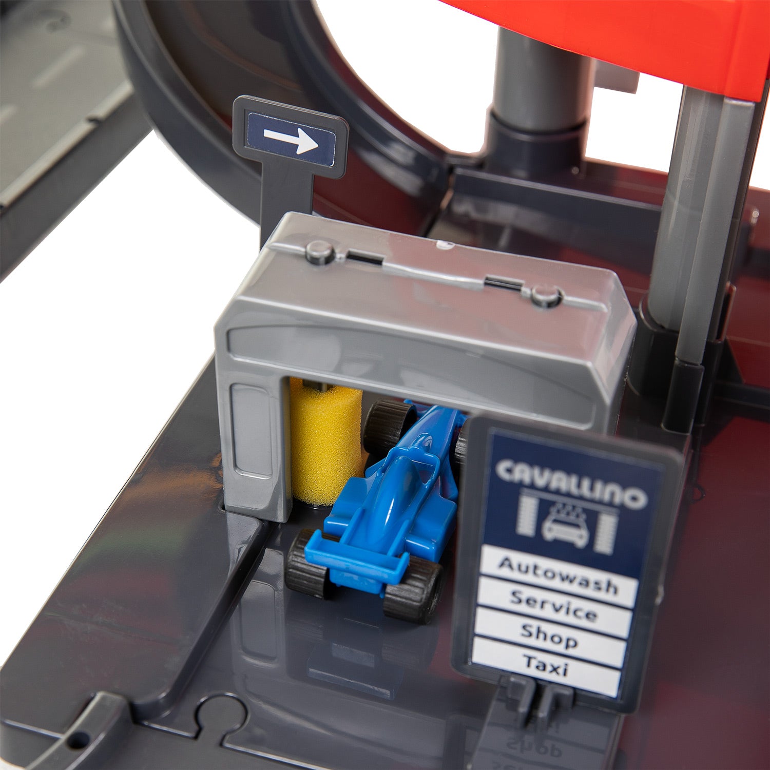 Cavallino racegarage met 4 verdiepingen en auto's speelset