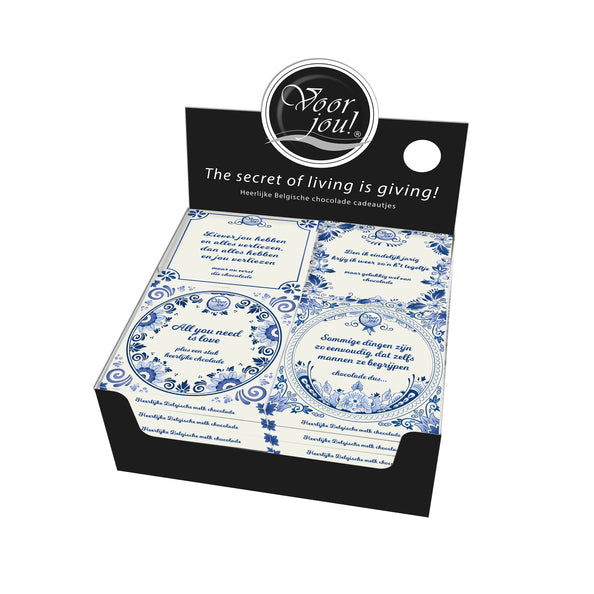 Voor jou tegeltjes chocoladetabletten (24x 90gr)