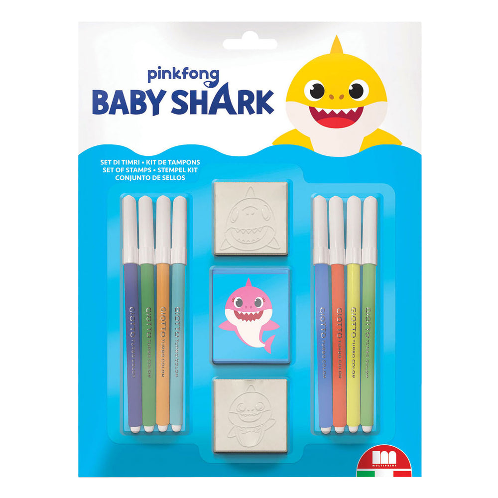 Multiprint babyhaai stempelset. 11dlg.