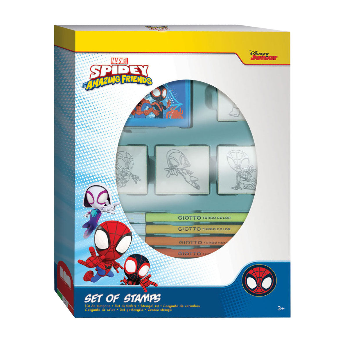 Multiprint Spidey Stamp Set with 4 stamps