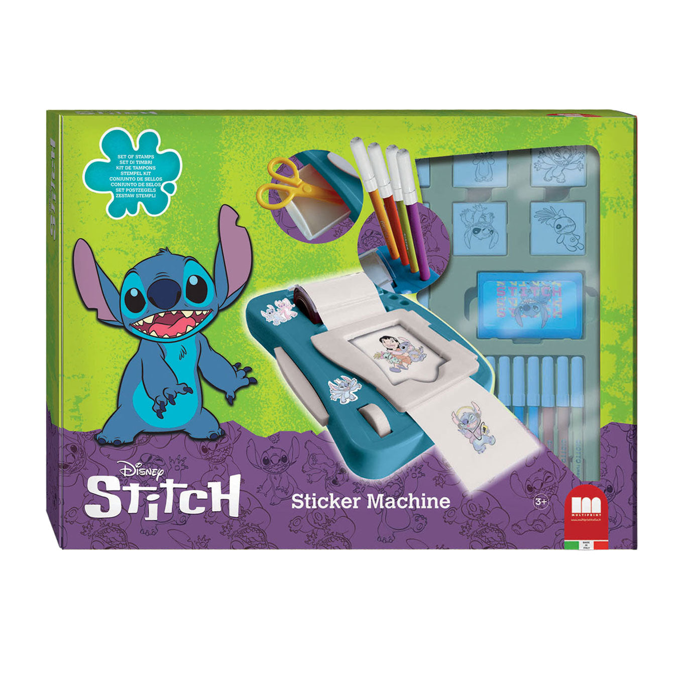 Multiprint steek stickermachine set