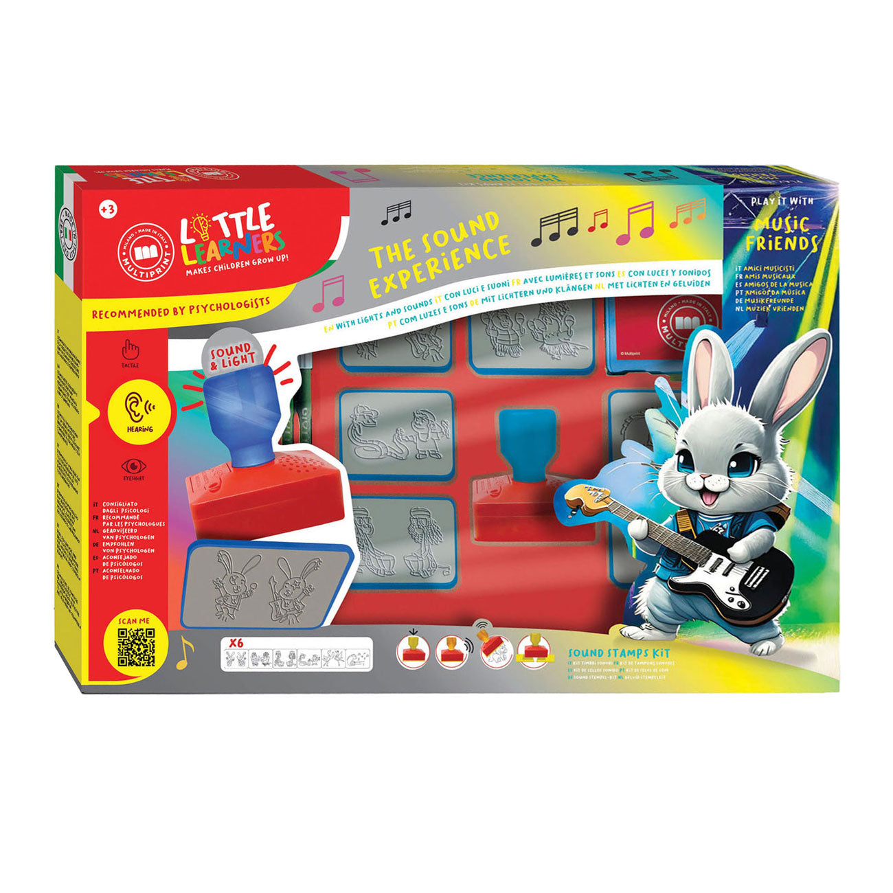 Multiprint historische dieren stempelset met geluiden