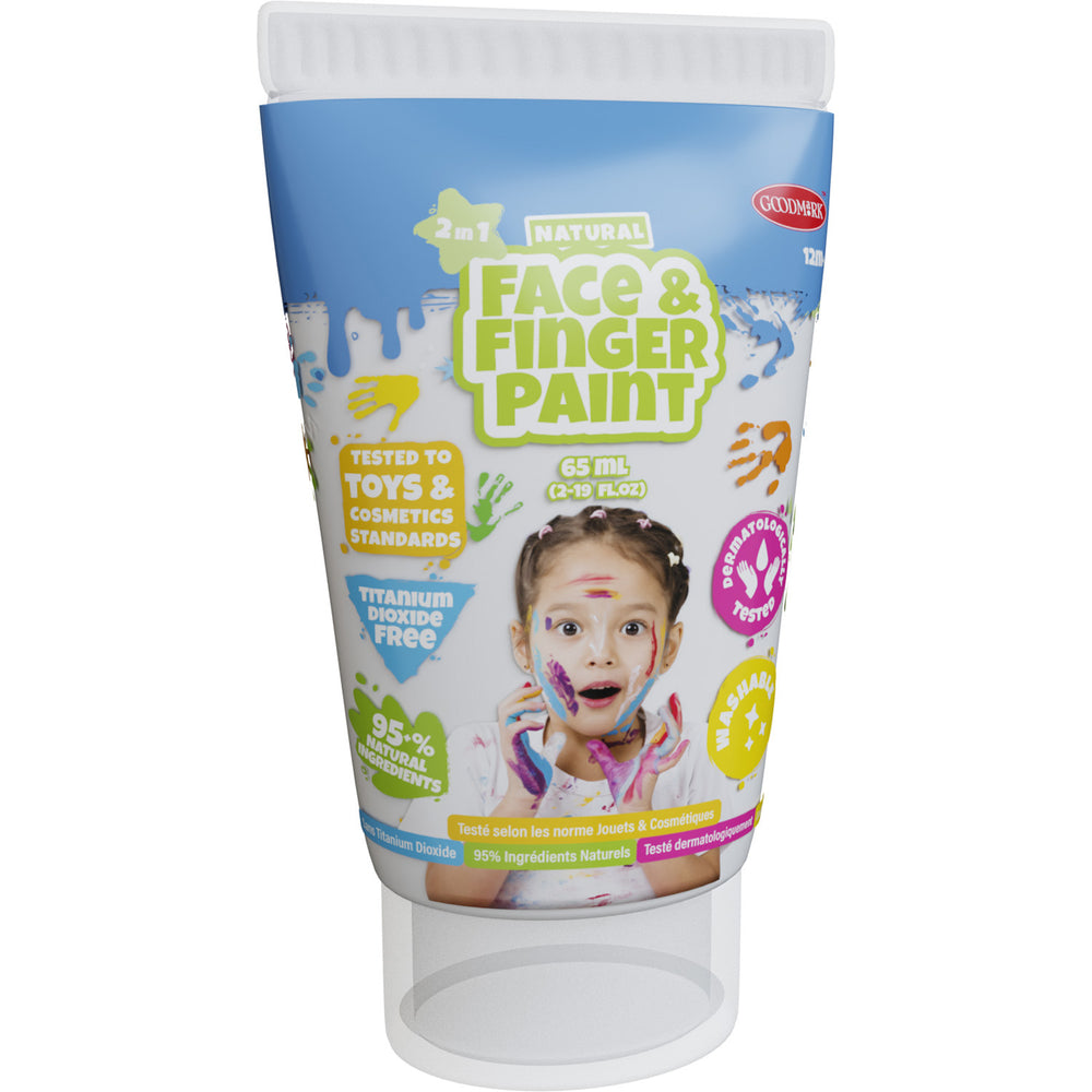 Boti natuurlijke gezichtsvingerverf tube - wit, 65ml