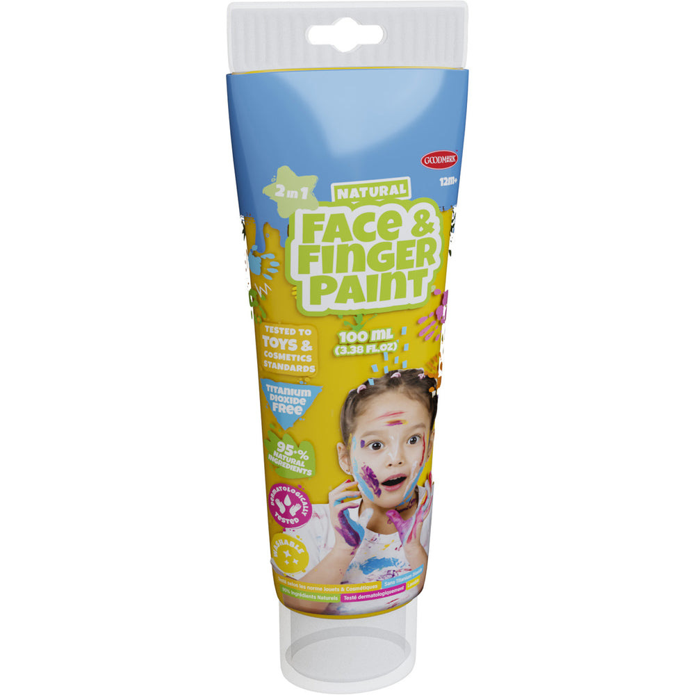 Boti natuurlijke gezichtsvingerverf tube - geel, 100ml