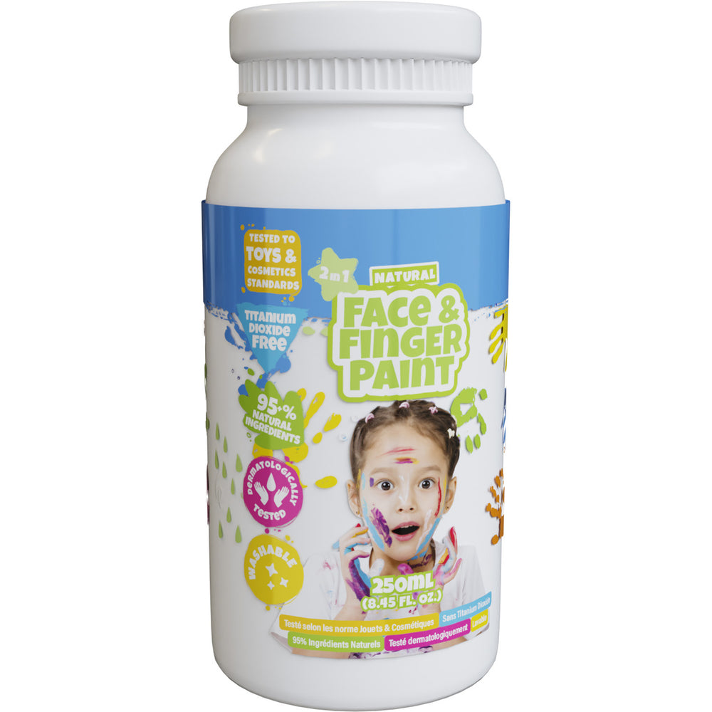 Boti natuurlijke gezichtsvingerverf fles - wit, 250ml