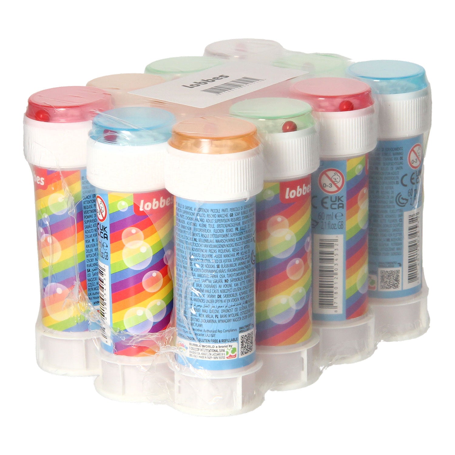 Lobbes bellenblaas, 12x60ml.