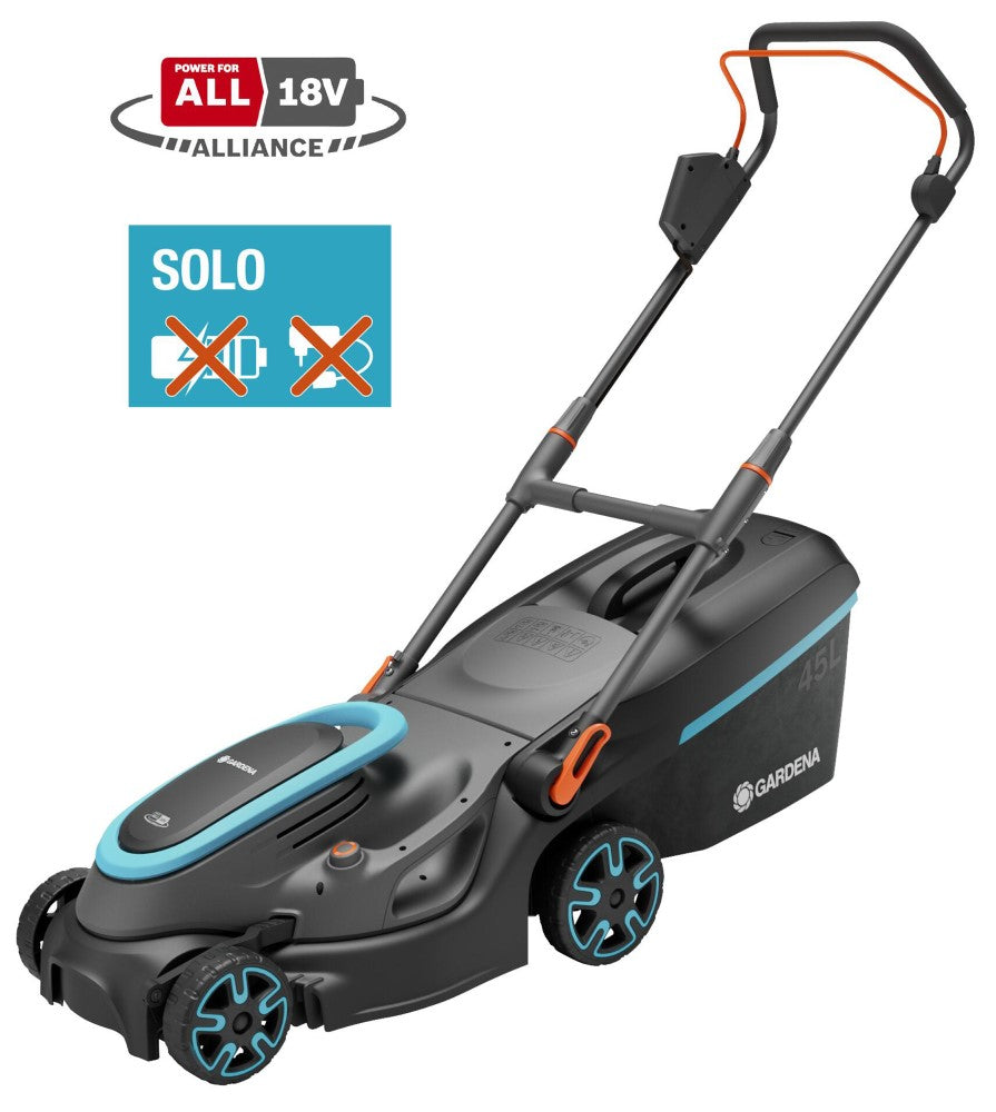 Gardena powermax 37 36v p4a solo grasmaaier accu zonder accu, zonder lader, in hoogte verstelbare greep 18 v snijbreedt