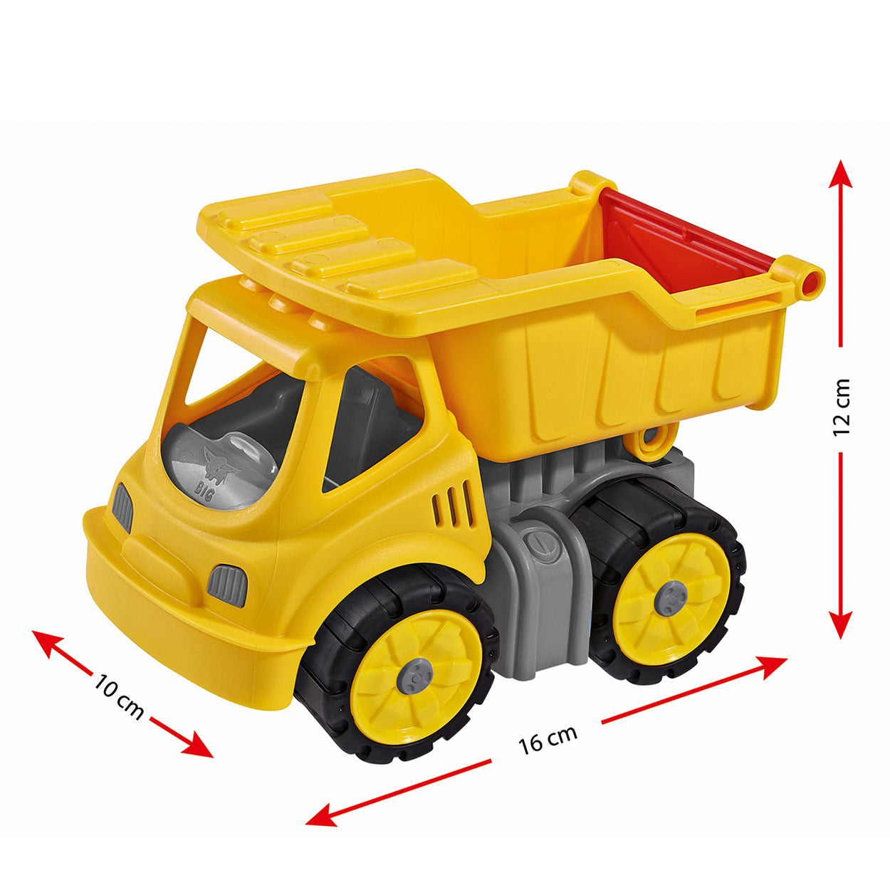 Grote krachtpatser mini kiepwagen