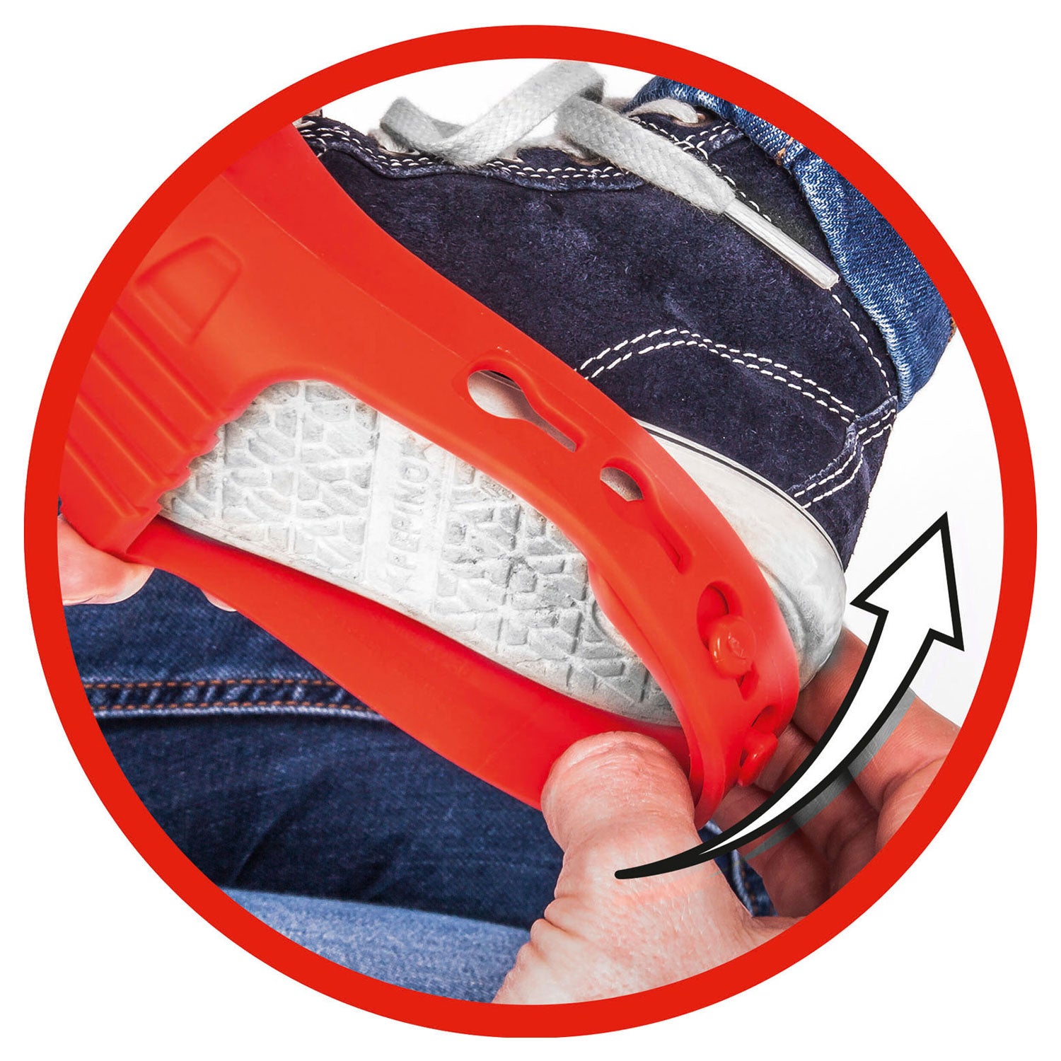 Grote schoenbeschermers rood, maat 21-27