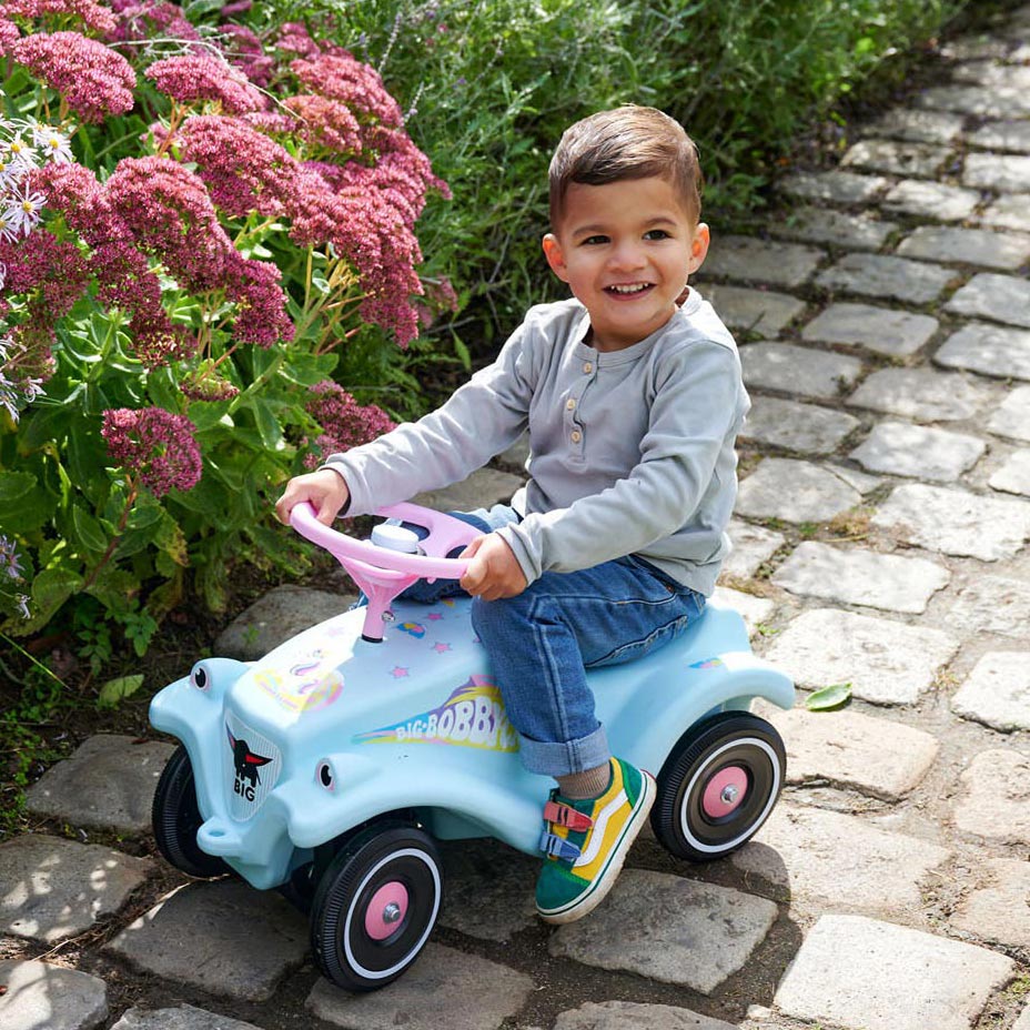 Grote bobbycar klassieke eenhoorn loopauto