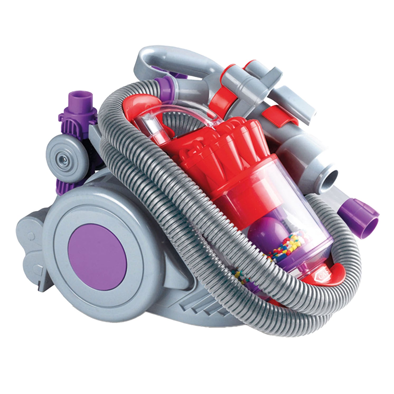 Casdon speelgoed stofzuiger dyson dc22 met realistische zuigkracht.