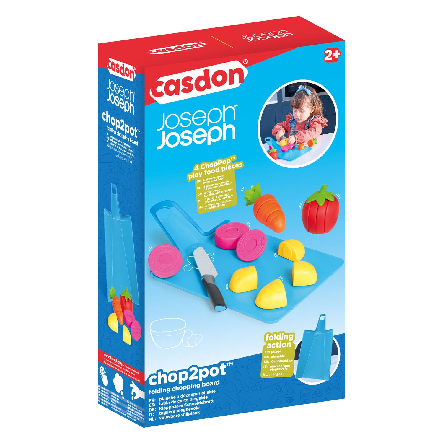 Casdon joseph josheph chop2pot speelgoed etenset, 16dlg.