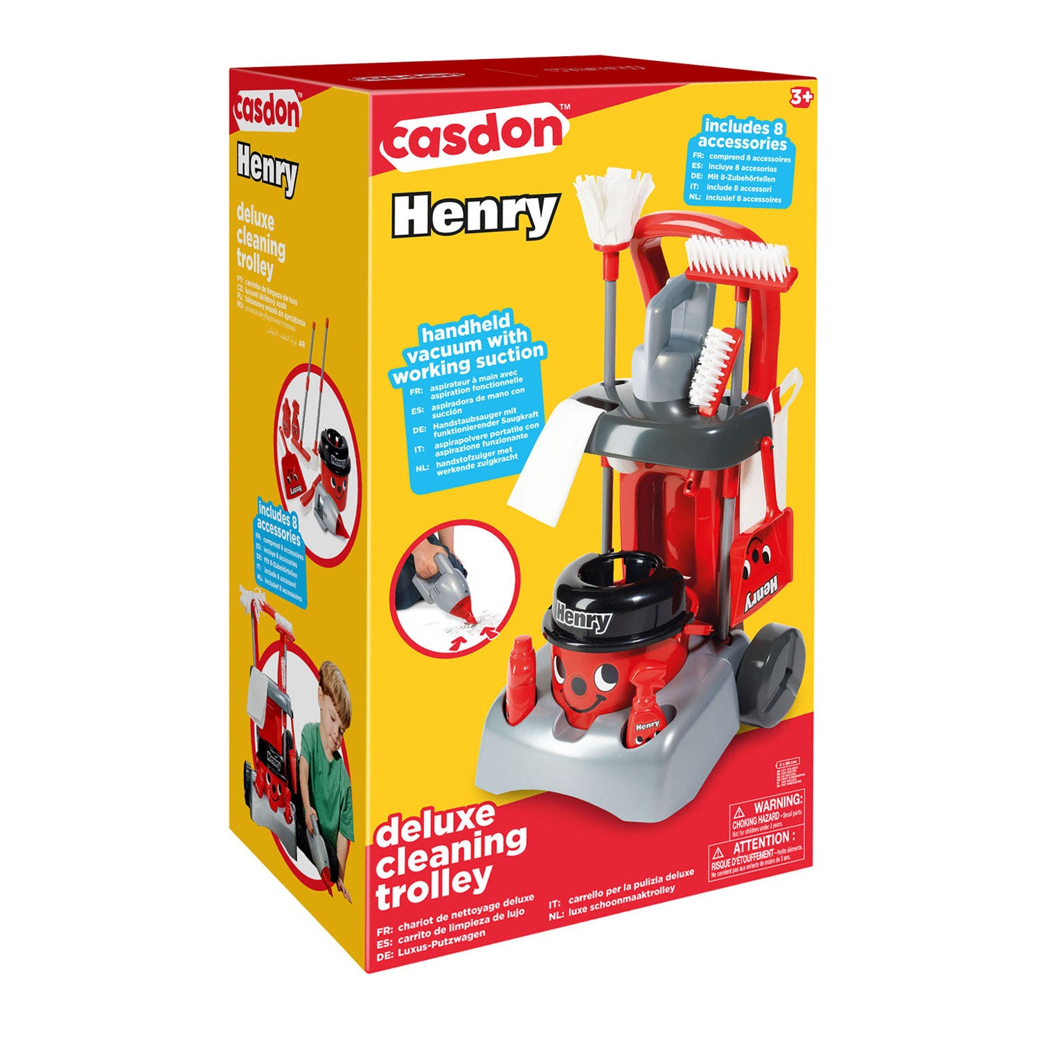 Casdon schoonmaakwagen henry deluxe speelset