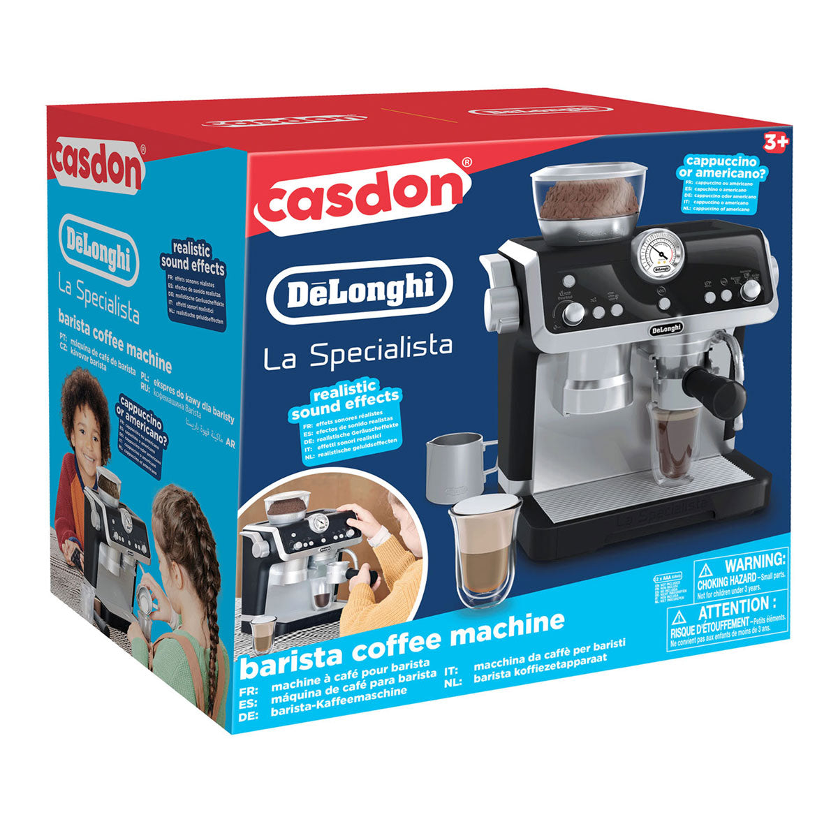 Casdon delonghi barista speelgoed koffiezetapparaat