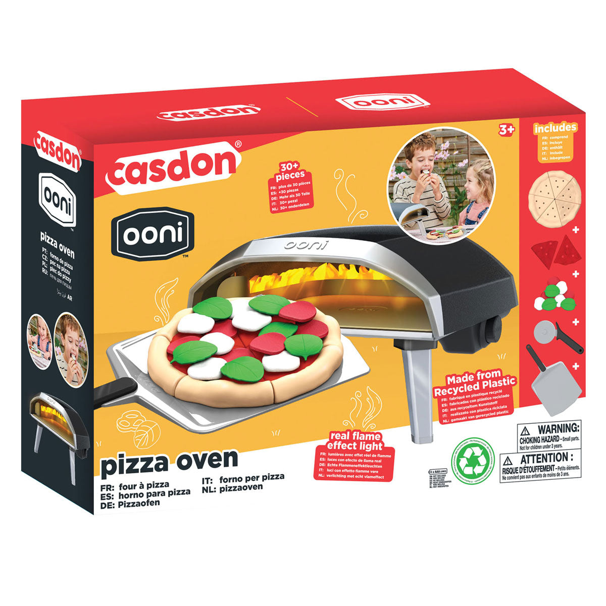 Casdon ooni speelgoed pizzaoven speelset