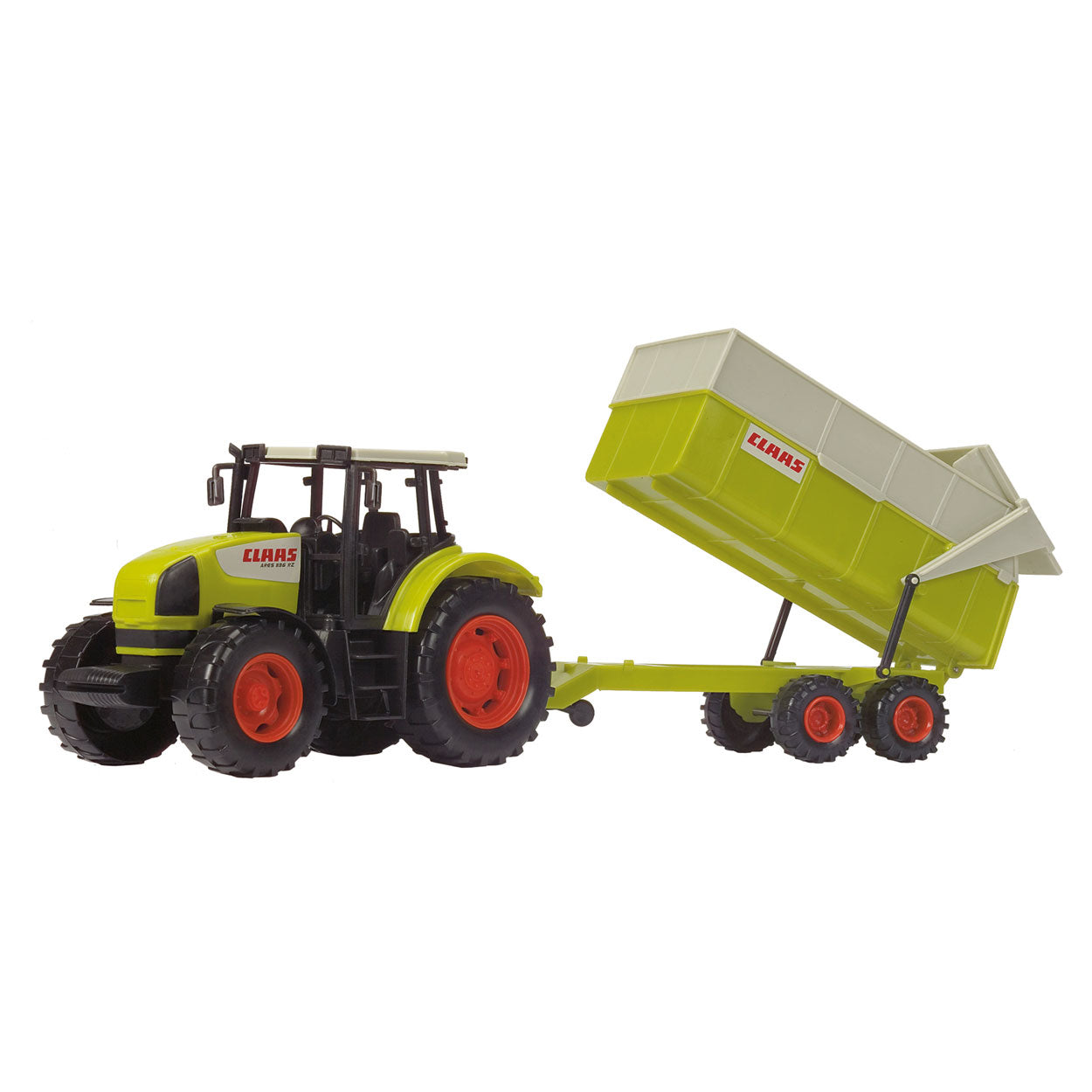 Dickie tractor claas ares met aanhanger