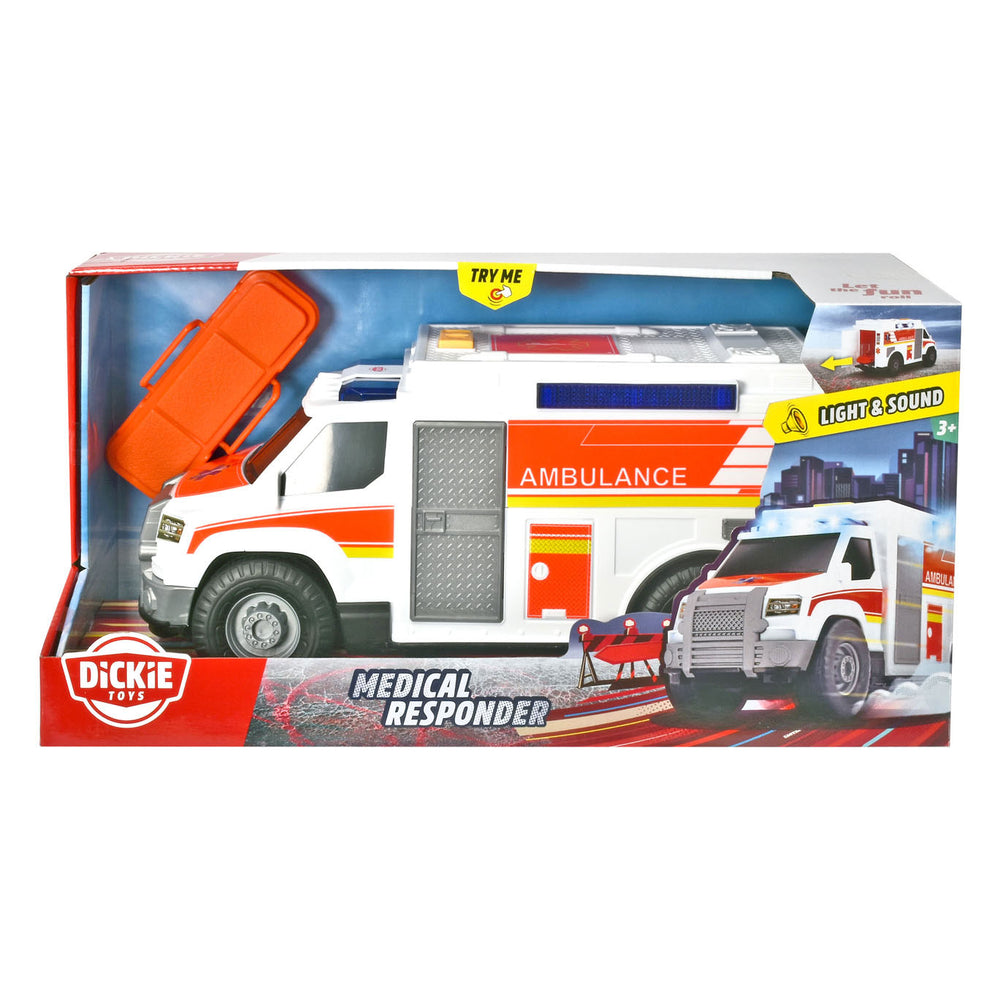 Dickie Ambulance en Brancard met Licht en Geluid