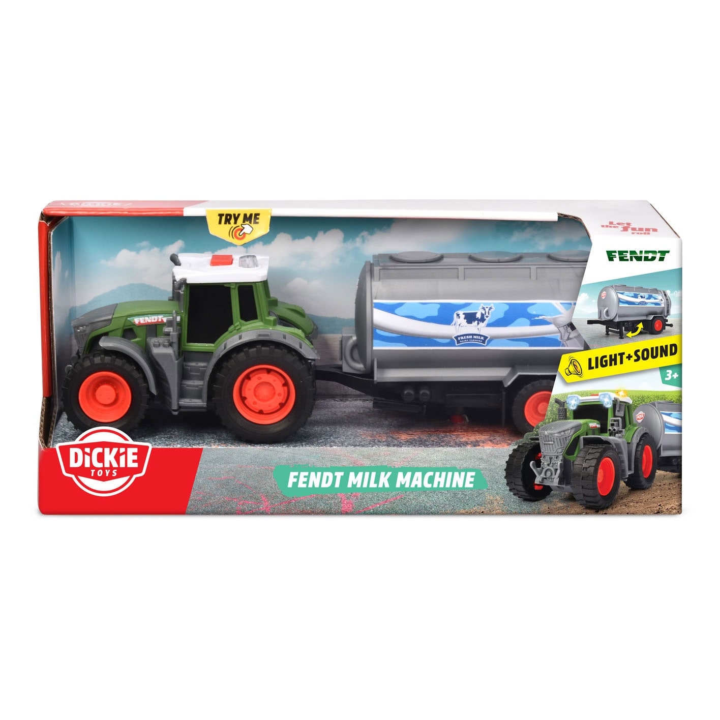 Majorette fendt tractormelkmachine
