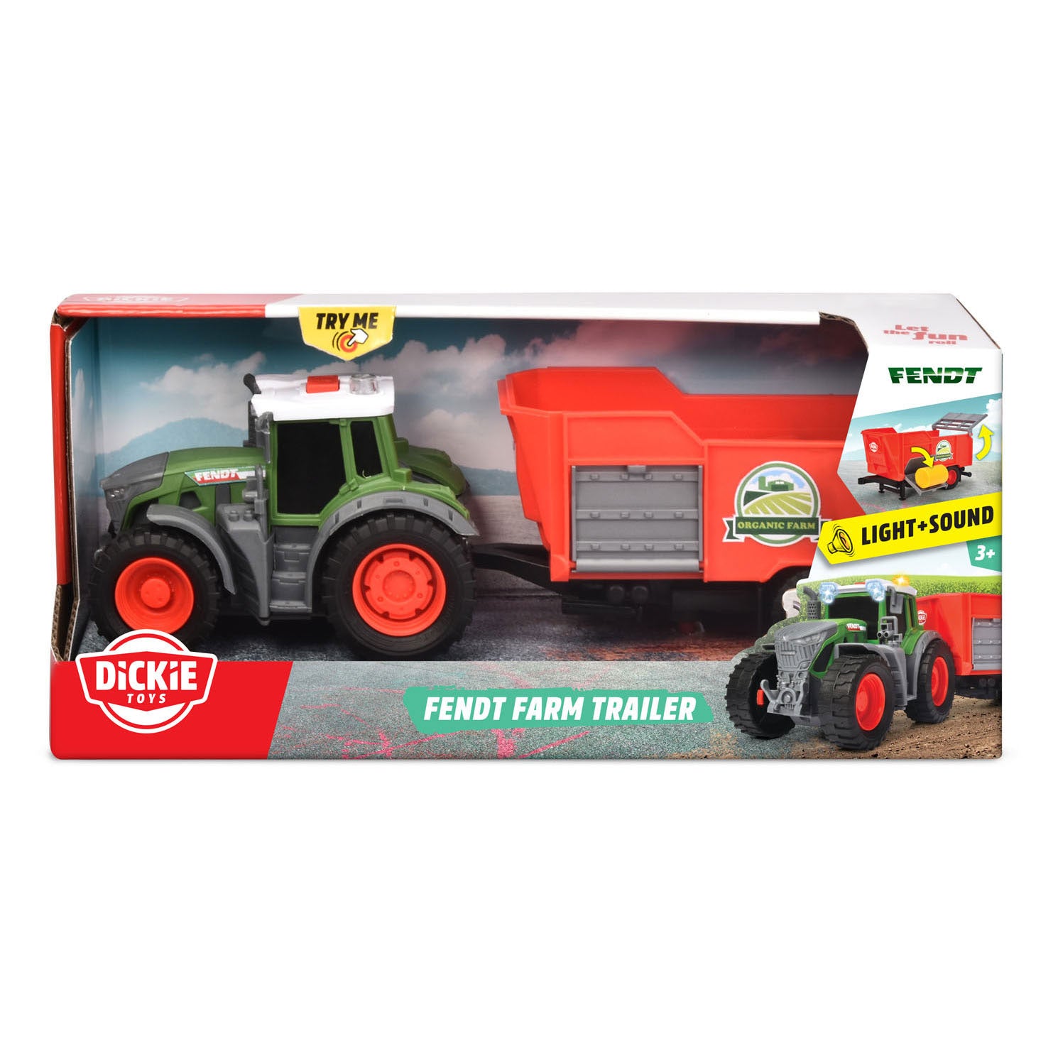 Dickie Fendt Trekker met aanhanger
