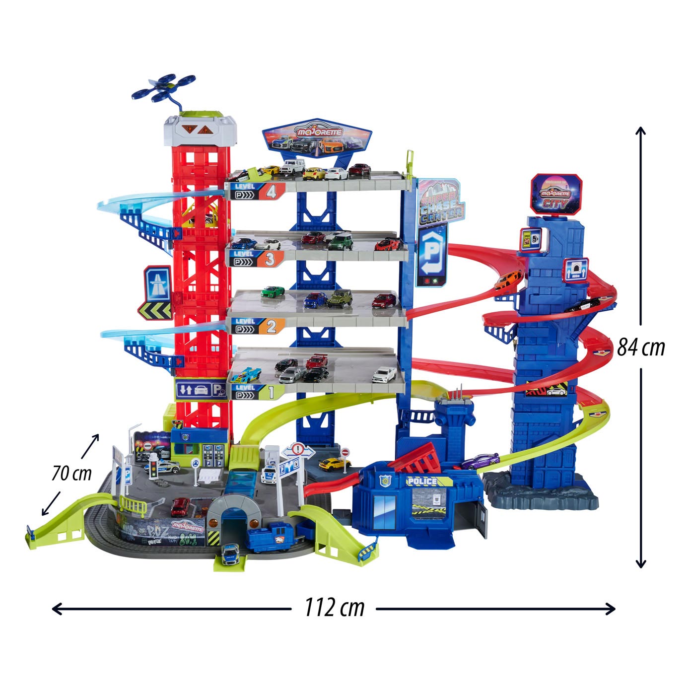 Majorette Super Chase Center-garage