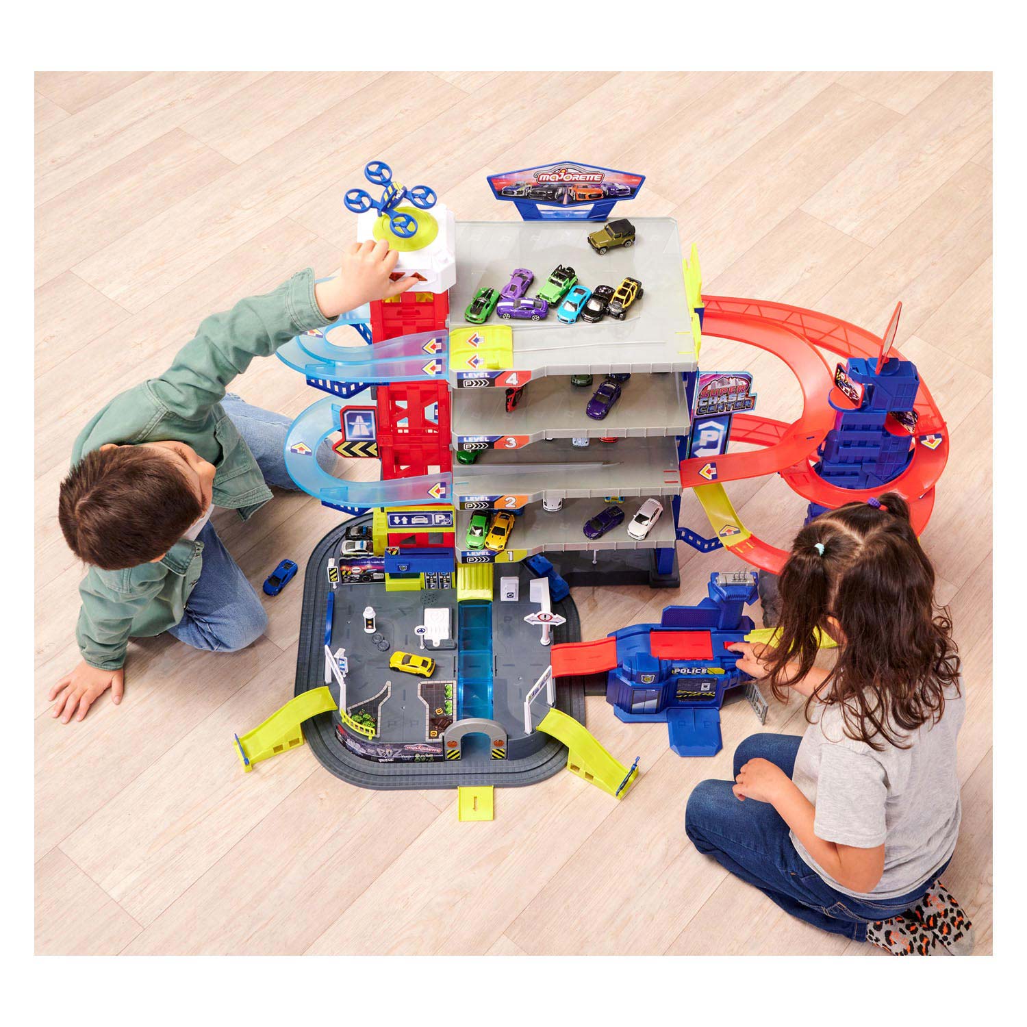 Majorette Super Chase Center-garage