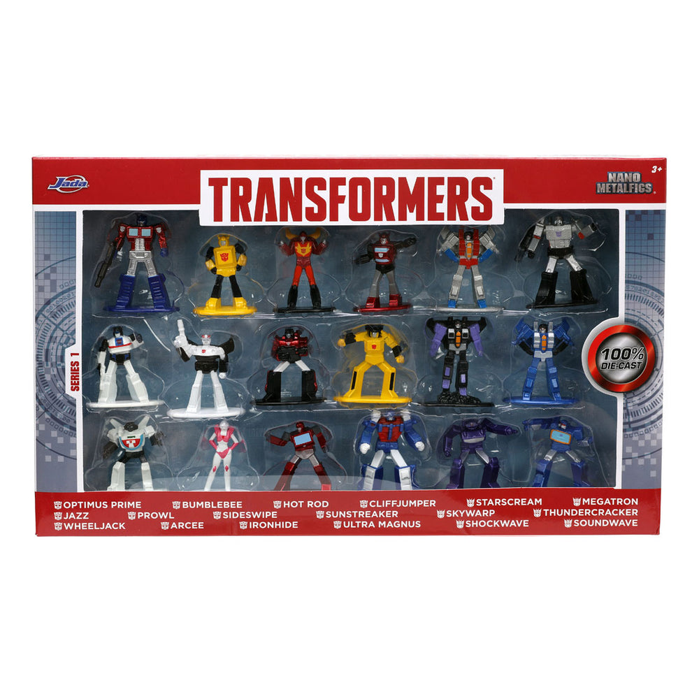 Jada Toys Transformers Nano Wave 1 Die-Cast Figures 18pc.