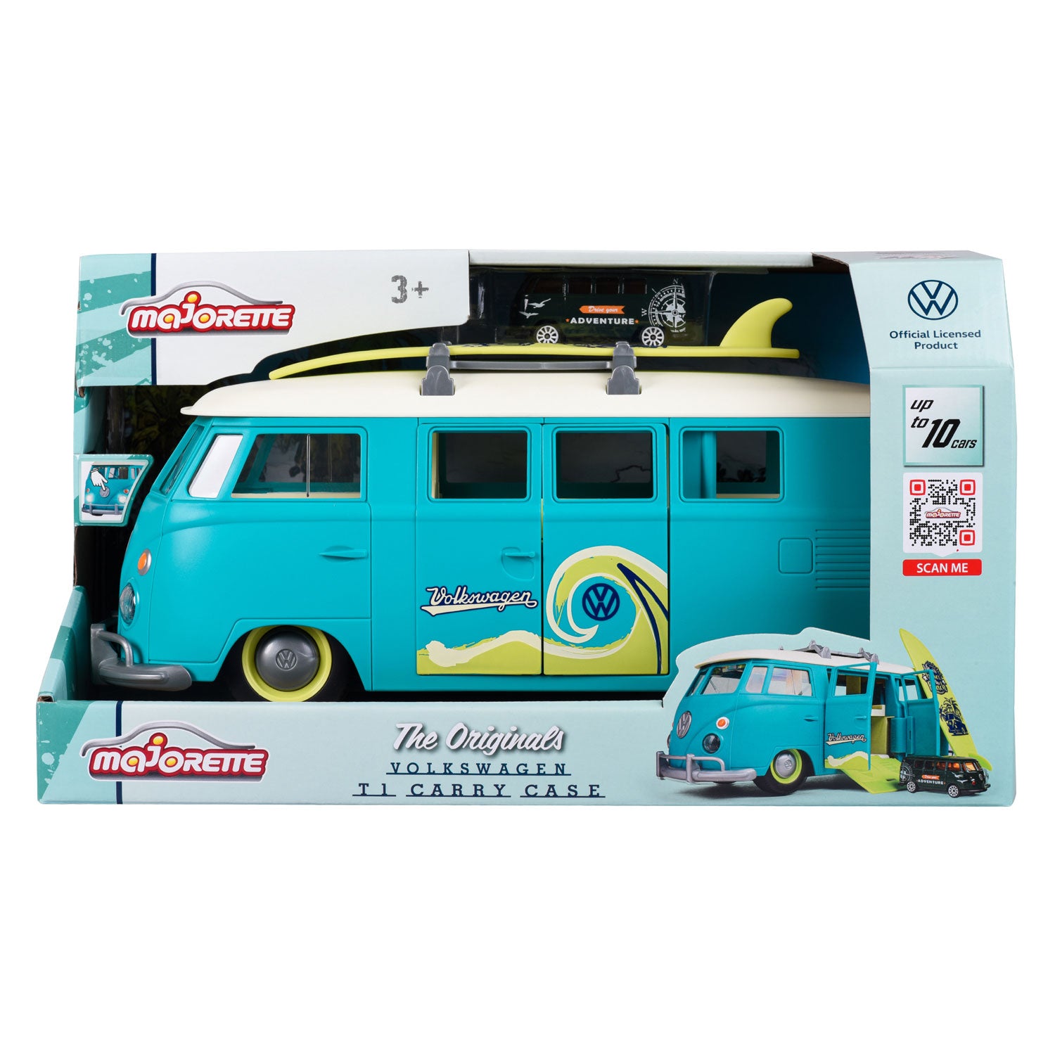 Majorette VW De Originals T1 Draagkoffer met 1 Auto