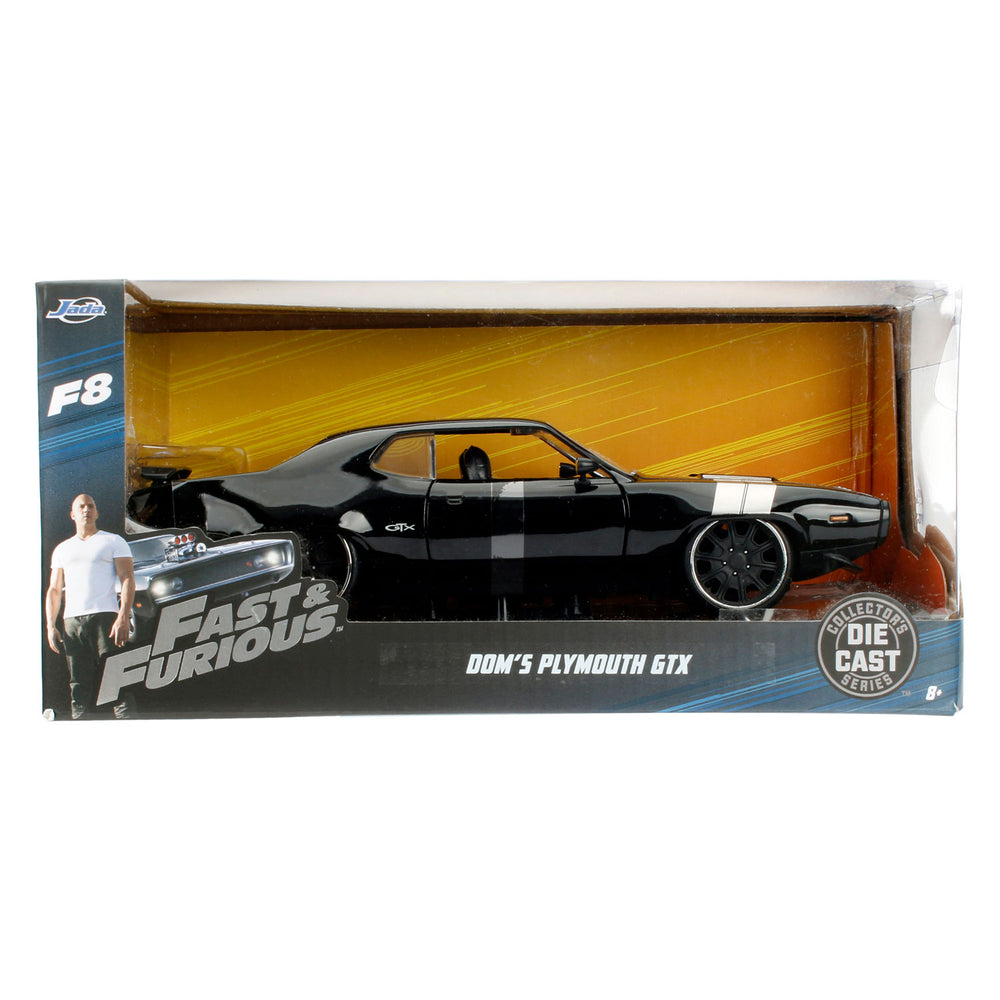 Jada Die-Cast Fast & Furious FF8 1972 Plymouth GTX Race Car 1:24