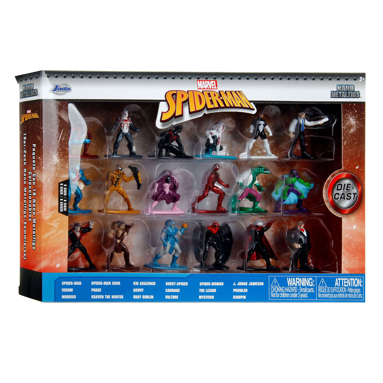 Jada toys jada die-cast marvel multi pack nano actiefiguren wave 9, 18st.