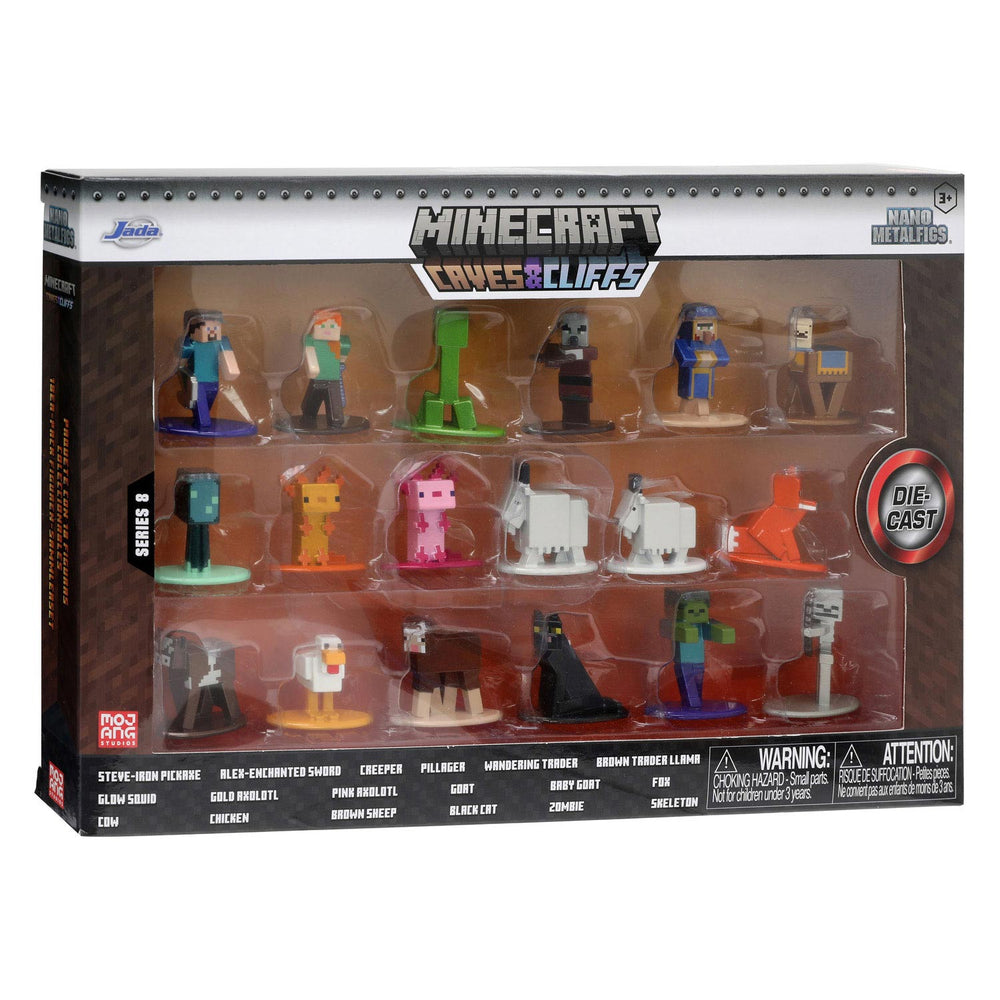 Jada Toys Jada Die-Cast Minecraft Multi-Pack Nano Action Figures Wave 8