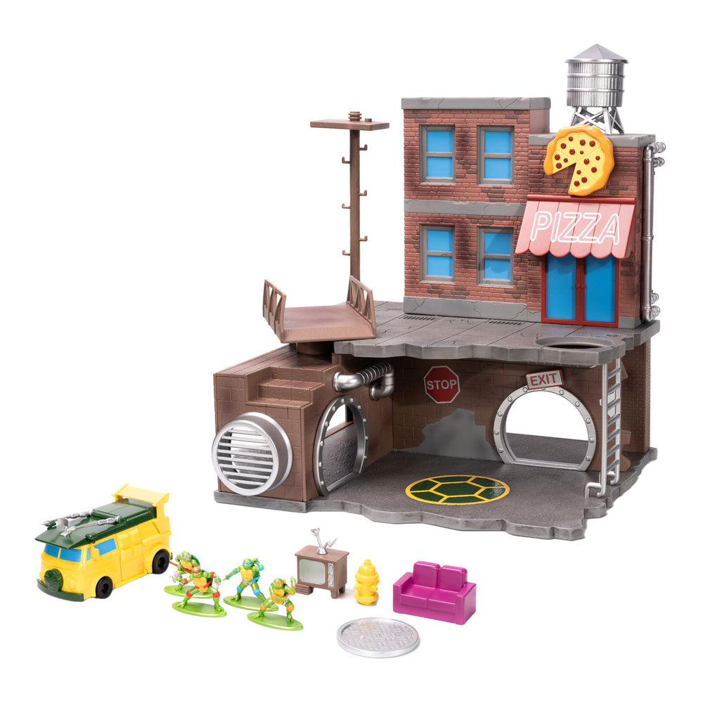 Jada Toys Jada Metalfigs Teenage Mutant Ninja Turtles Sewer Lair Playset