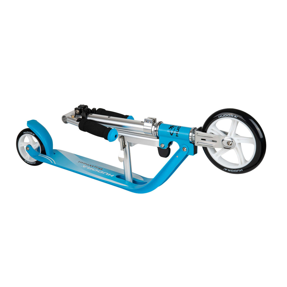 Hudora kleine step met grote wielen - blauw