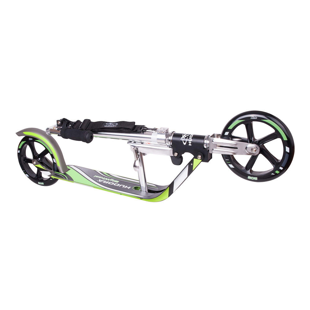Hudora scooter groot wiel step rx205 - grijs groen