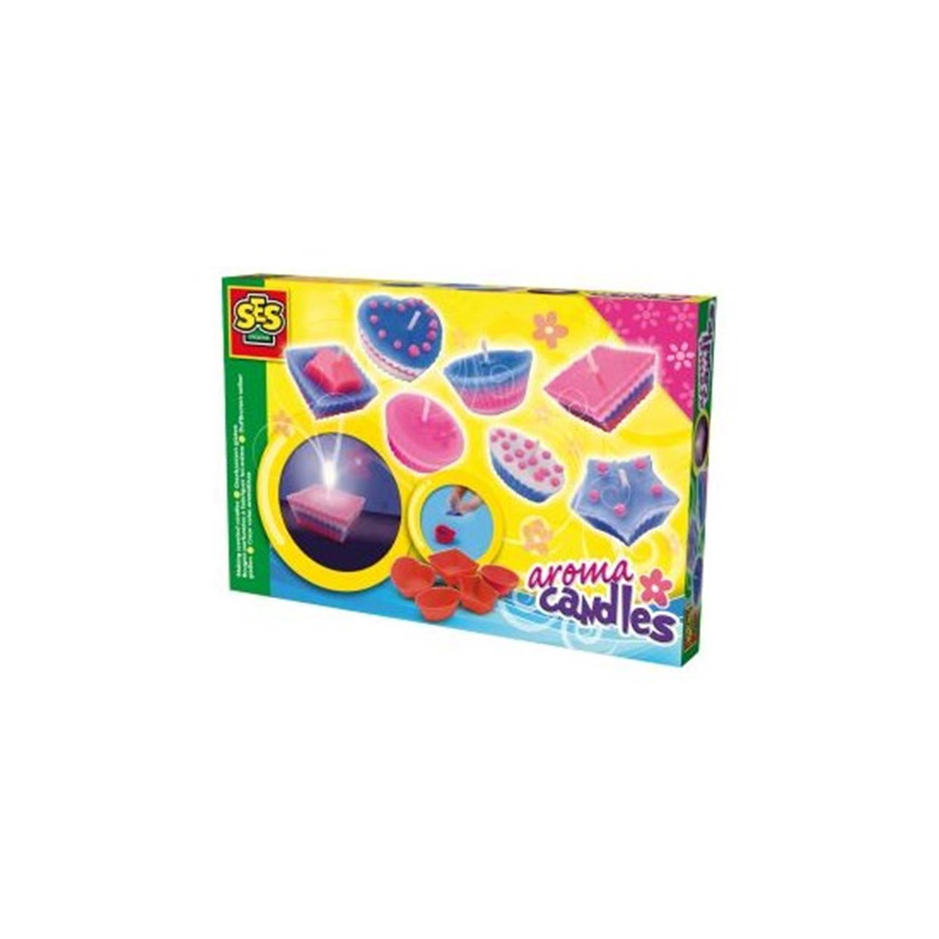 Ses geurkaarsen gieten