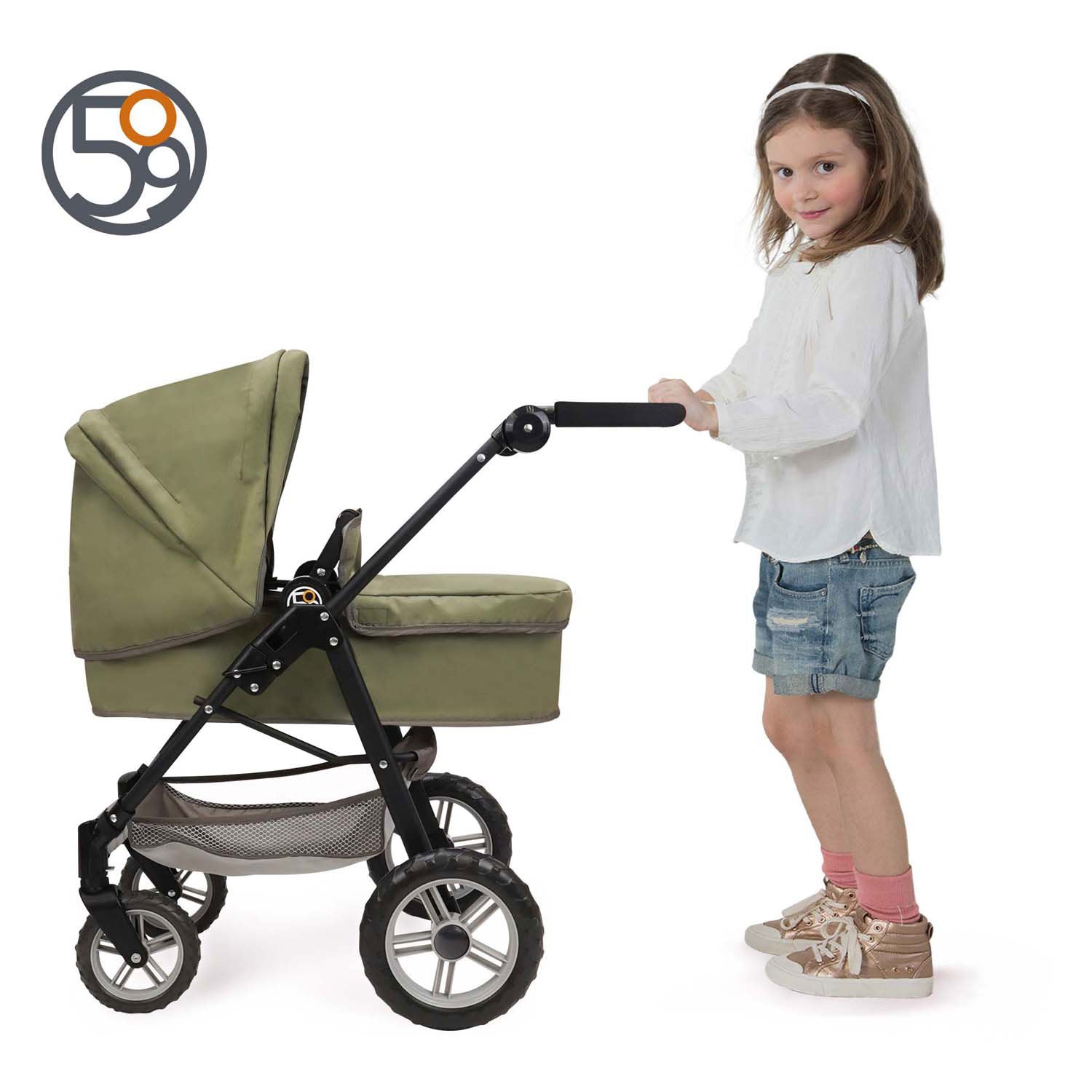 2-in-1 poppenwagen