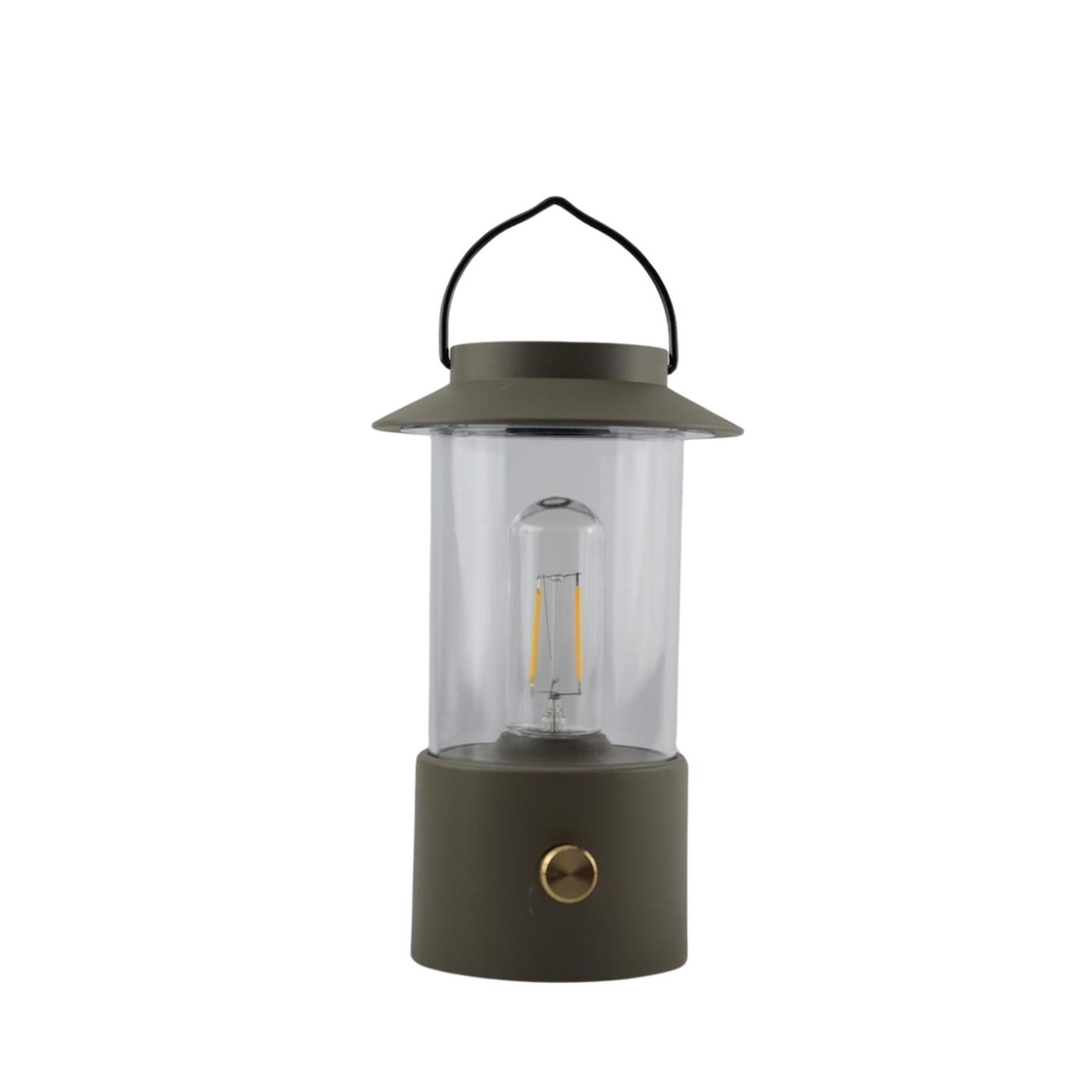 Anna's collection led lantaarn taupe 24x9cm op usb