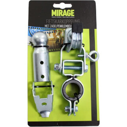 attelage de remorque de vélo acier argent