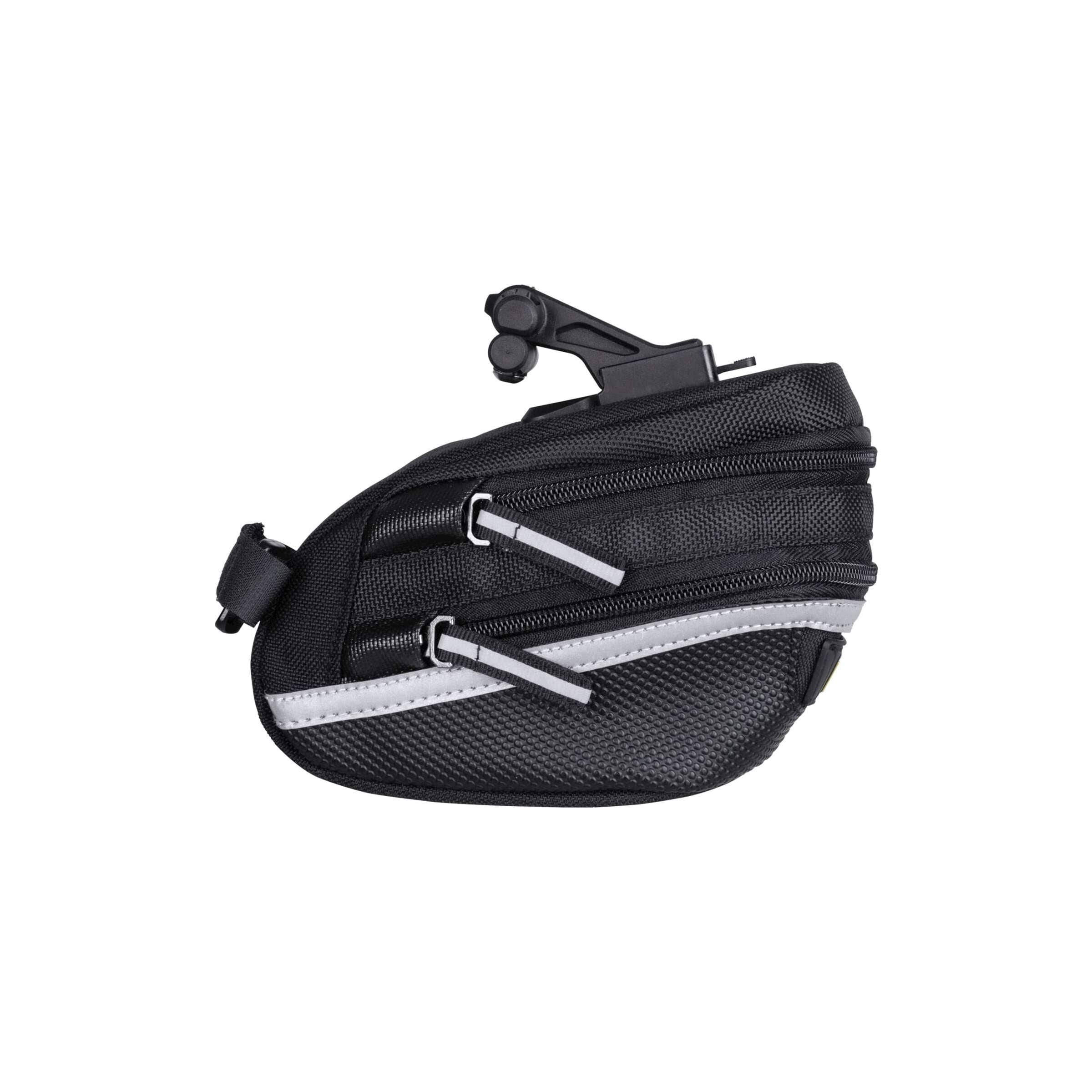 Topeak zadeltas WP II M, Zwart, Waterafstotend, Polyester, Adapter, 1,25L, QuickClick, Reflecterend, 152g