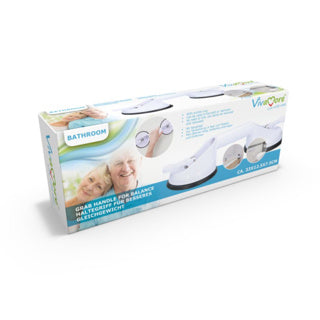 Vivamore handgreep met zuignappen 33x12.5x7.5 cm wit