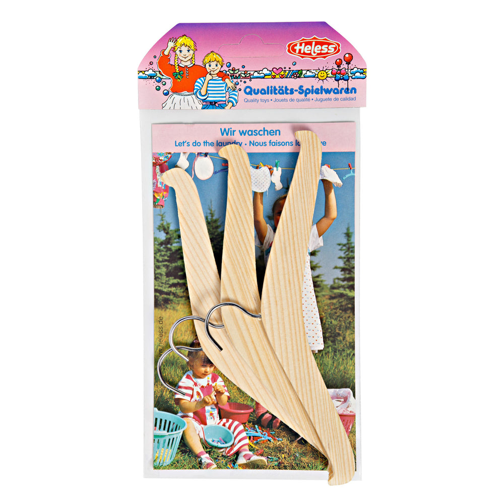 Heless poppen kledinghangers, 3st.