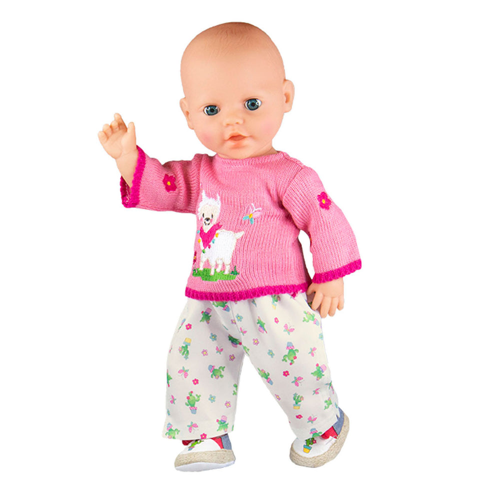 Heless poppen pullover met broek alpaca, 28-35 cm