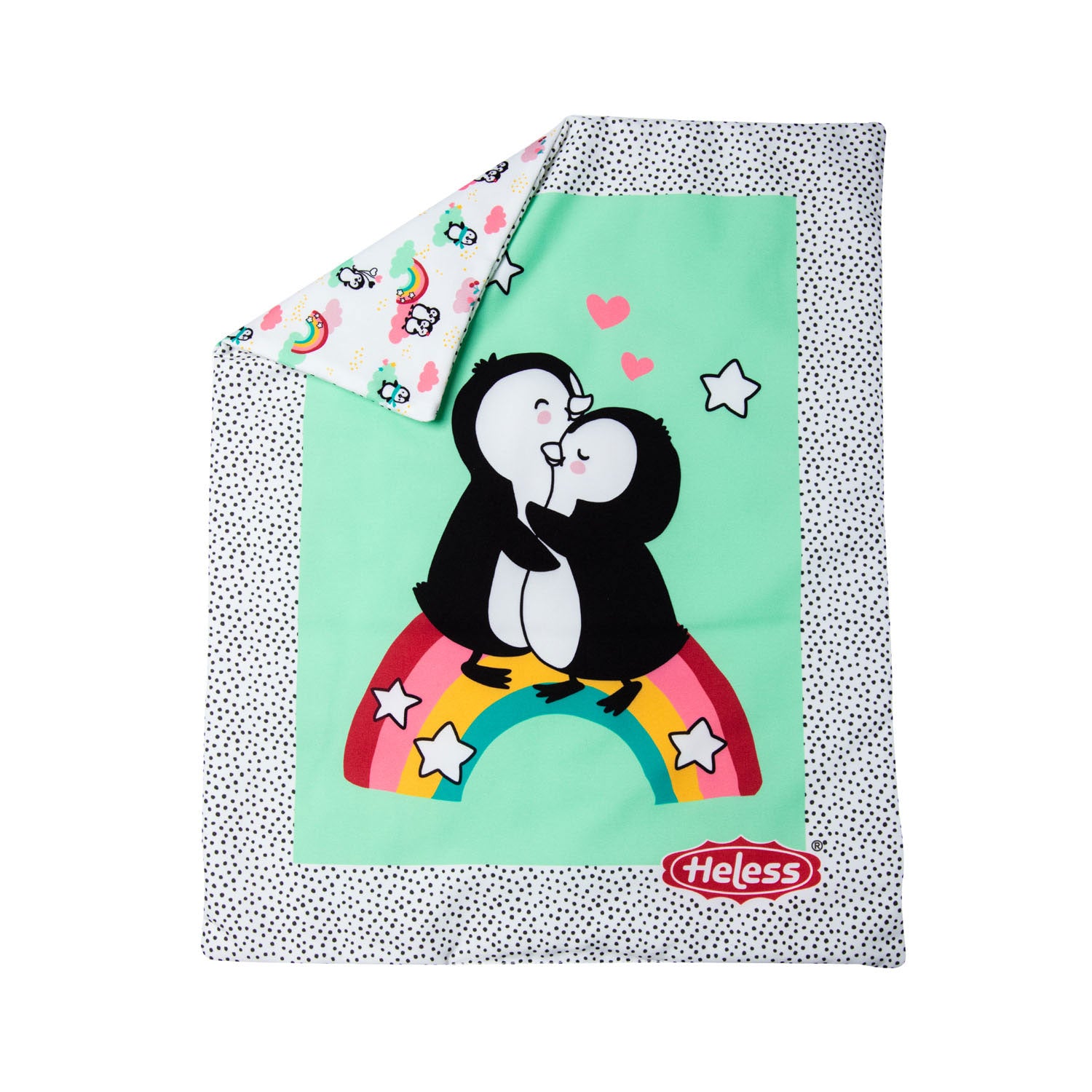 Poppendekken Pinguin met Kussen