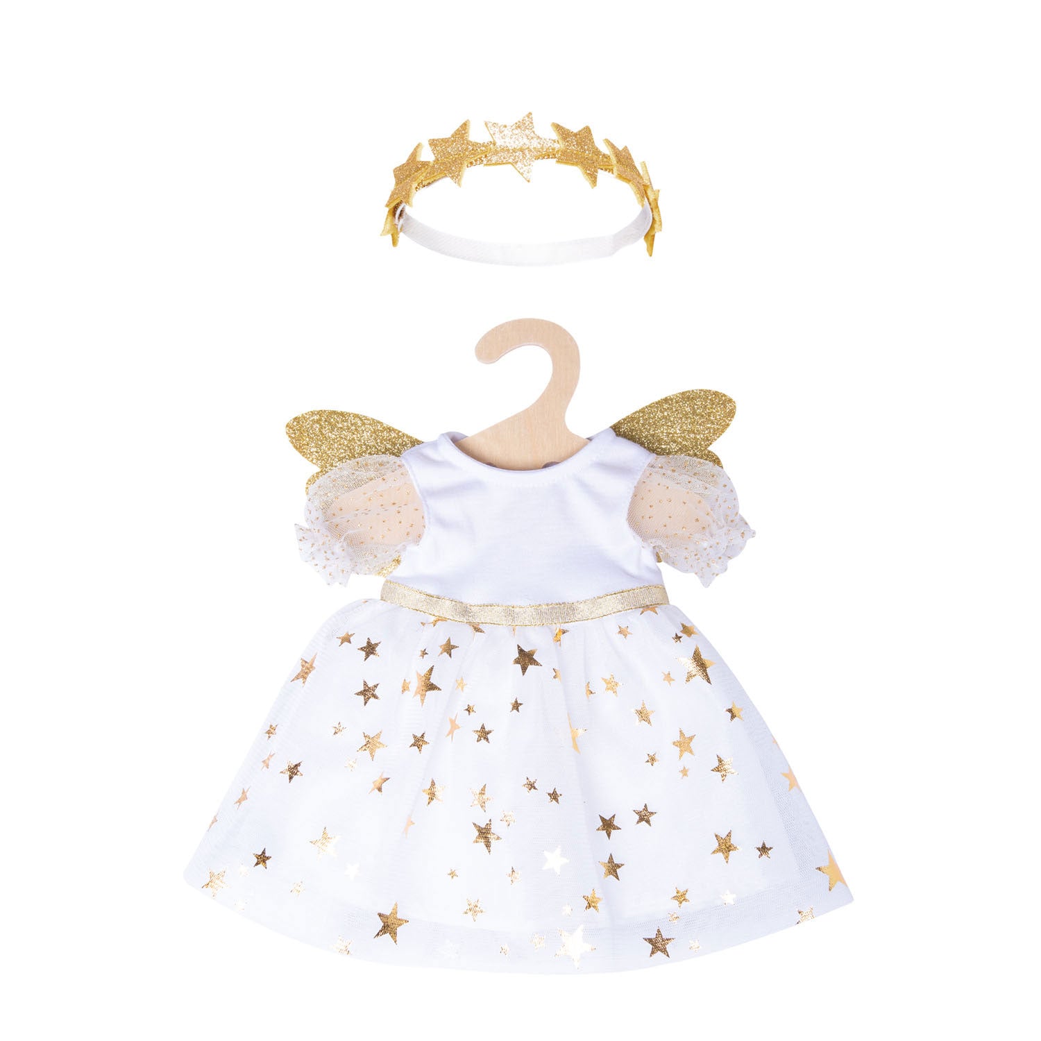 Heless poppenjurk engel met sterren, 28-35 cm