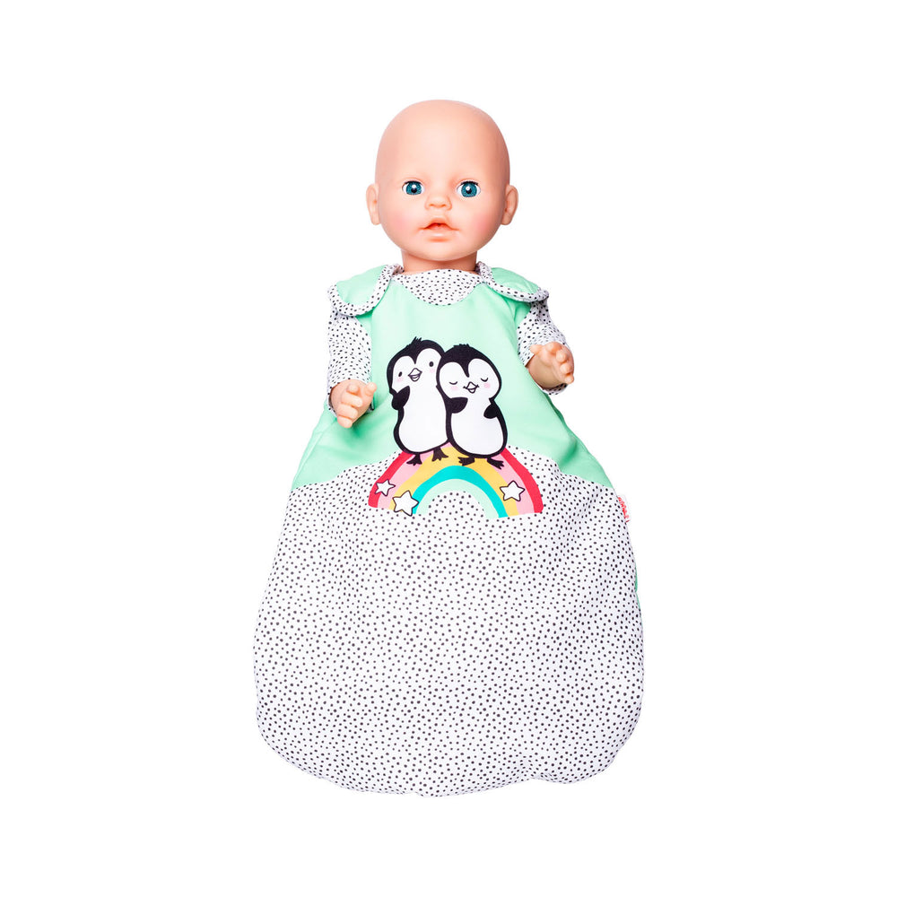 Heless poppen slaapzak pinguin, 28-35 cm